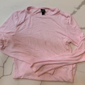 Wild Fable soft Light Pink Long Sleeve Crewneck Top